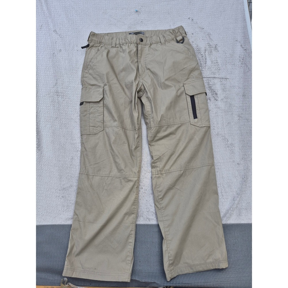BC Clothing Mens Lined Cargo Pants Khaki Tan XXL x 32 Cotton Blend Outdoor Pants